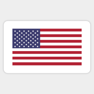 USA American Flag Patriotic Red, Blue, White Color Design Sticker